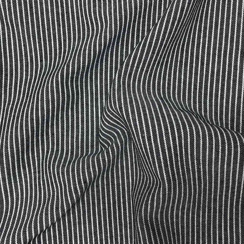 Algodón a rayas RAYUS Negro / Blanco